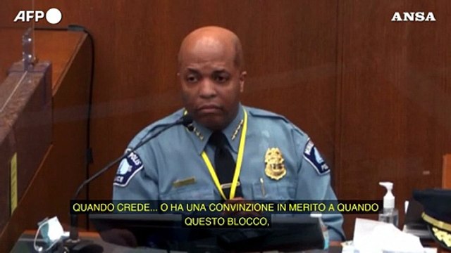 Floyd, il capo della polizia di Minneapolis: l'uso della forza doveva fermarsi prima