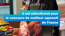 Eden participe au concours du meilleur apprenti boucher de France