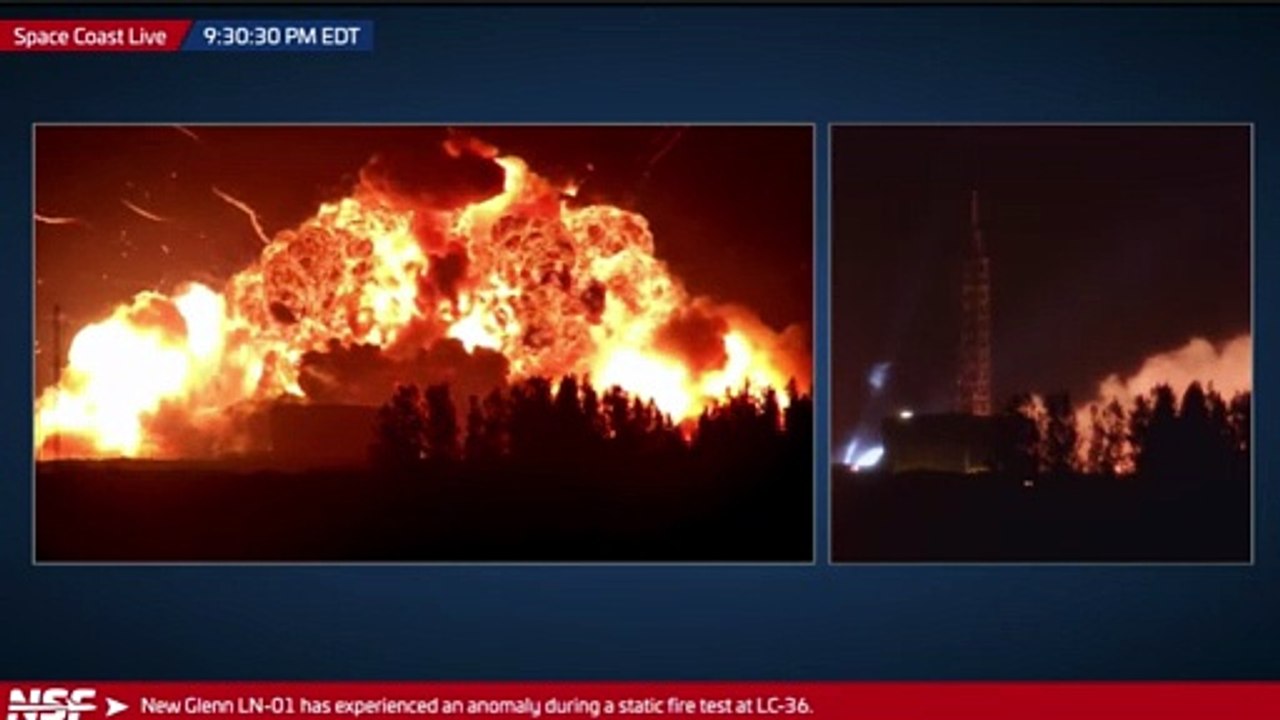 Un cohete de la empresa aeroespacial de Bezos explota tras una "anomalía" durante una prueba