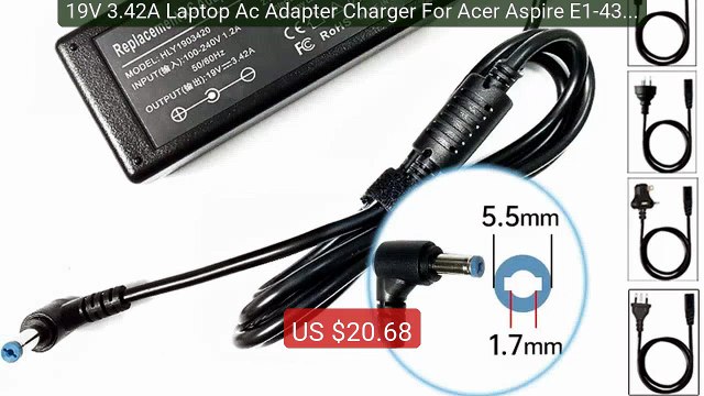 19V 3.42A Laptop Ac Adapter Charger For Acer Aspire E1-431 E1... Amazing Value 2026 | Must Have!