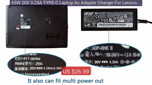 65W 20V 3.25A TYPE-C Laptop Ac Adapter Charger For Lenovo ADLX... Best Buy 2026 | Great Quality!