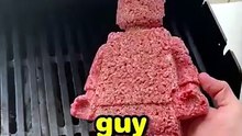 He Made a LEGO Minifigure Out of Meat 😲