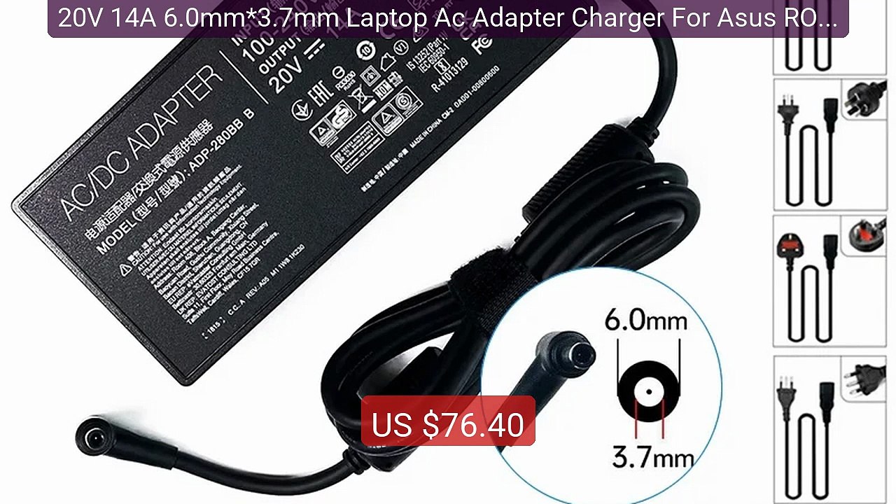 20V 14A 6.0mm*3.7mm Laptop Ac Adapter Charger For Asus ROG G531GT G... -- Top Rated 2026 | Buy Now!