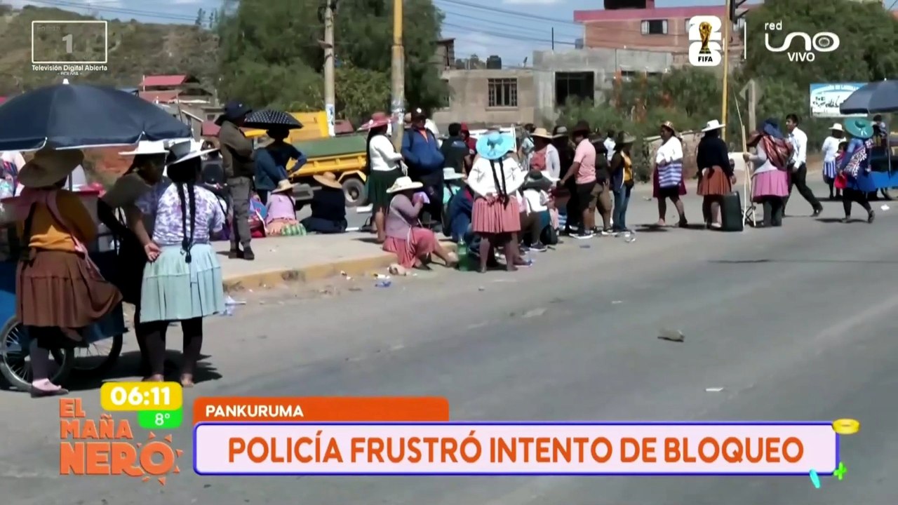 policía frustro bloqueo
