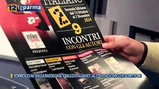 SORBOLO: AL VIA LA RASSEGNA GIALLO ITALIANO , AL CENTRO CIVICO 9 SCRITTORI | SORBOLO: AL VIA LA RASSEGNA GIALLO ITALIANO , AL CENTRO CIVICO 9 SCRITTORI