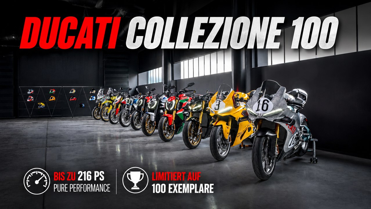100 Jahre Ducati: Die spektakuläre Collezione 100 vorgestellt