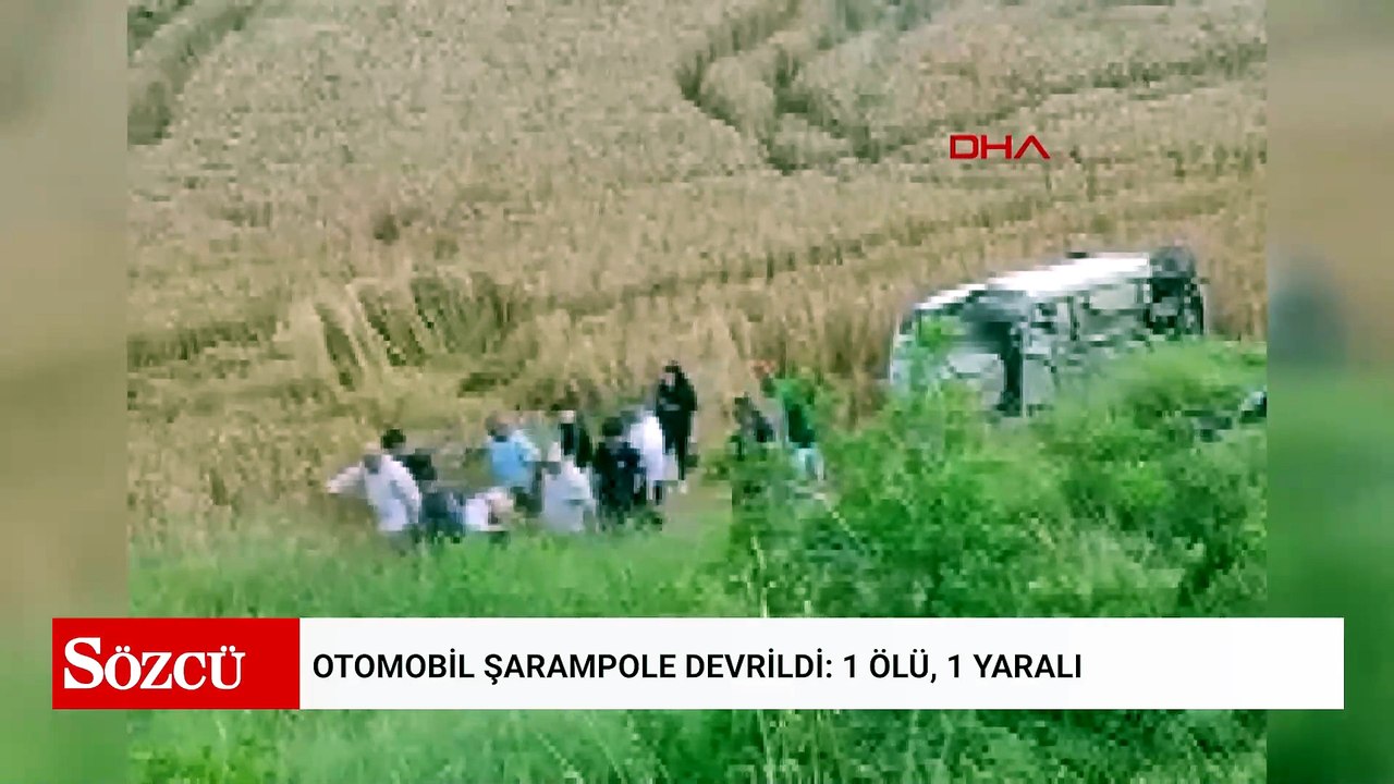 Otomobil şarampole devrildi: 1 ölü, 1 yaralı