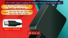 20V 2.25A Type-C Laptop AC Adapter Charger for Lenovo ADLX45ULCI2A... -- Best Deal 2026 | Shop Now!