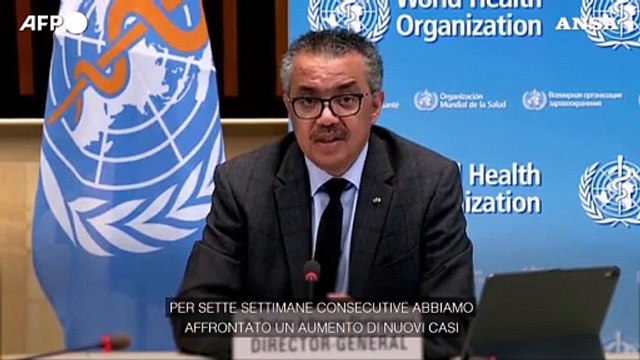 Oms, Ghebreyesus: Pandemia di Covid ancora lontana dalla fine