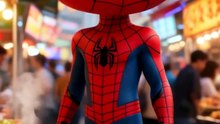 Spider-Man Trying Street Food #SpidermanAction, #HeroRescue, #EpicSave, #SuperheroMoments, #SpidermanShorts