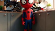 Spider-Man Washes the Dishes (Version 2) #SpidermanAction, #HeroRescue, #EpicSave, #SuperheroMoments, #SpidermanShorts