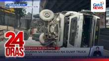 3 sugatan sa tumagilid na dump truck sa SLEX | 24 Oras