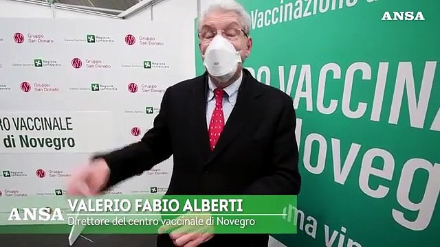Vaccini, a Novegro inaugurato il nuovo hub: somministrato Pfizer