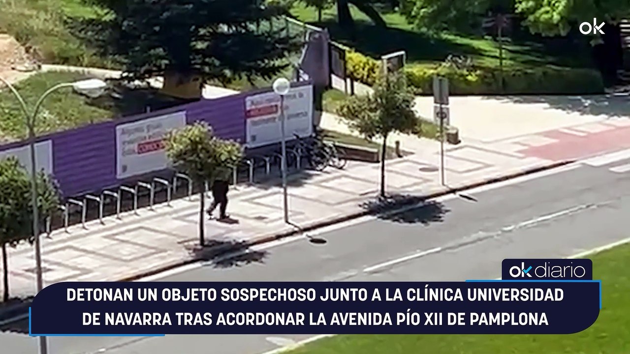 Detonan un objeto sospechoso junto a la Clínica Universidad de Navarra tras acordonar la avenida Pío XII de Pamplona
