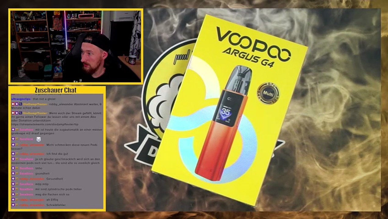 Voopoo Argus G4 Podsystem Review und Test mit Multi Ohm und Dual Mesh Coil
