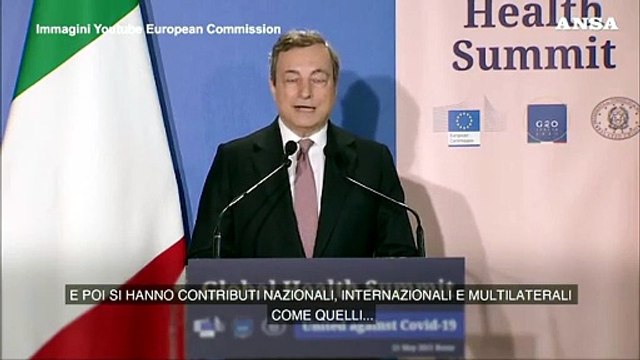 Covid, Draghi: L'Italia dona 15 milioni di dosi di vaccini