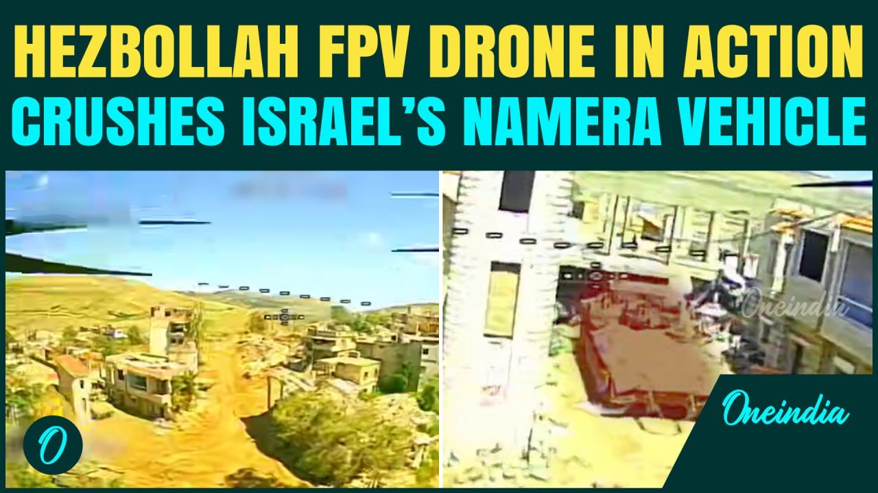 Hezbollah FPV Drone Hunts, Destroys Israel Amry’s Namera Vehicle In CHILLING Video