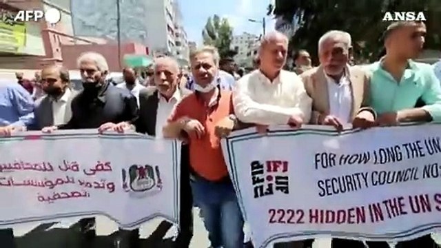 Gaza, giornalisti palestinesi accusano Israele: Crimini di guerra contro i media