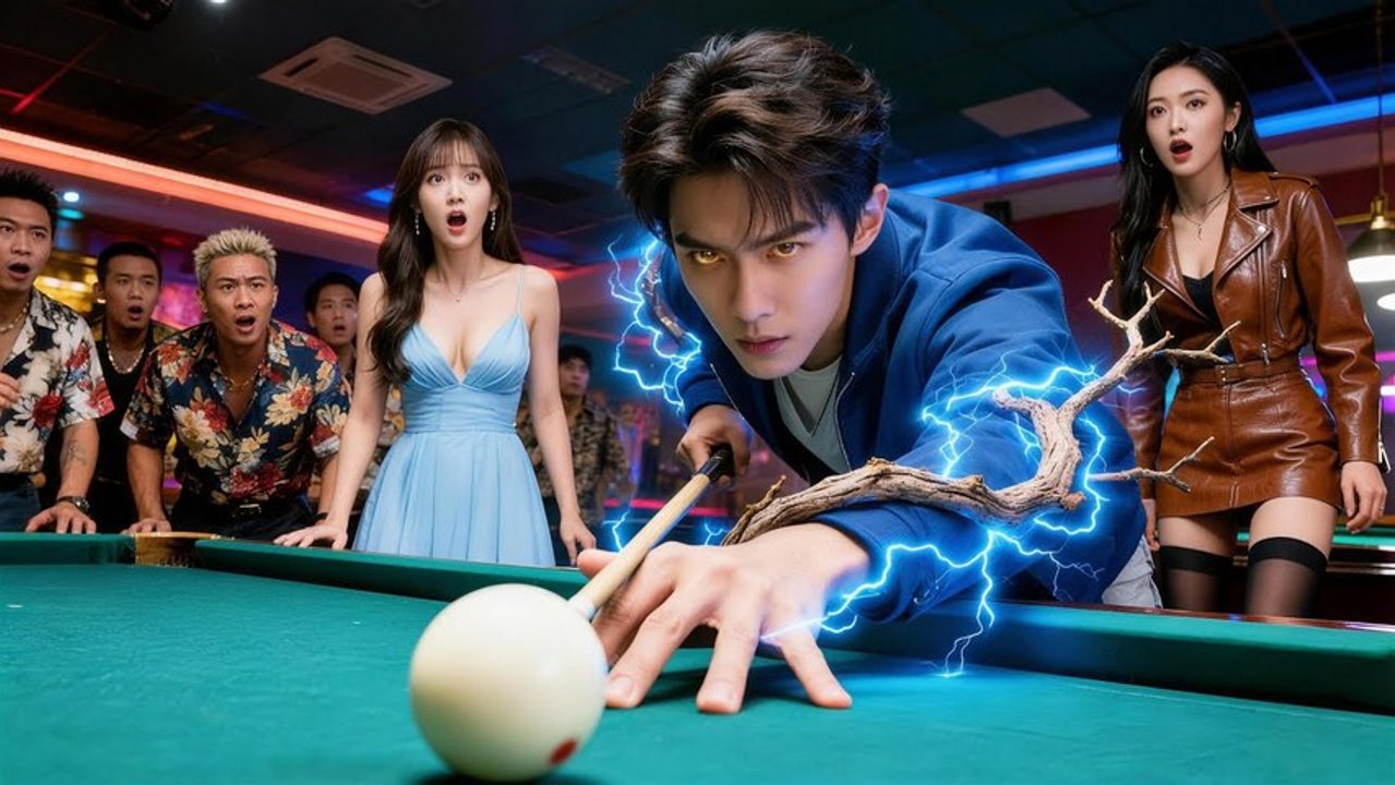 Poor man uses stick for pool, everyone laughs—then he clears the table like a pro! - FULL MOVIES ENGLISH SUB