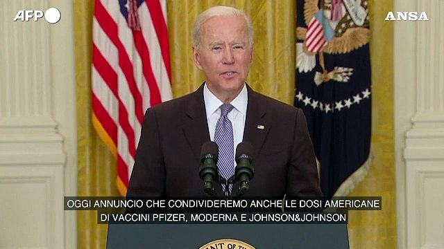 Covid, Biden: 80 milioni di vaccini al mondo nelle prossime sei settimane