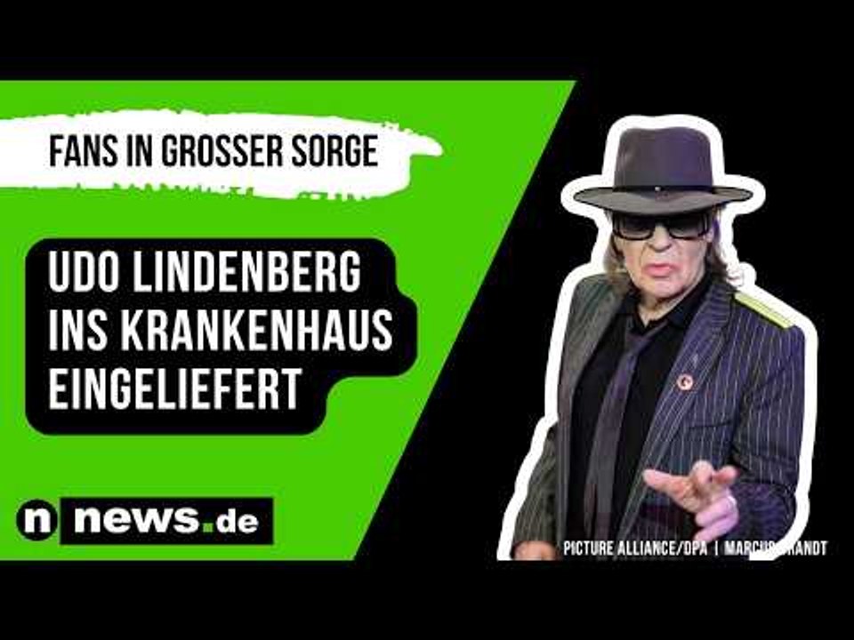 Fans in großer Sorge - Udo Lindenberg ins Krankenhaus eingeliefert