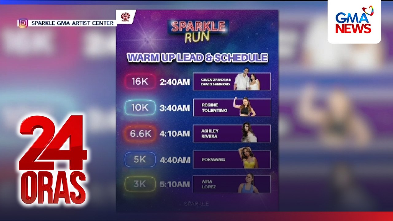 Sparkle stars at personalities, all set na para sa Sparkle run bukas (May 30) | 24 Oras