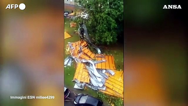 Francia, allagamenti e palazzi abbattuti dai forti temporali nel Sud del Paese