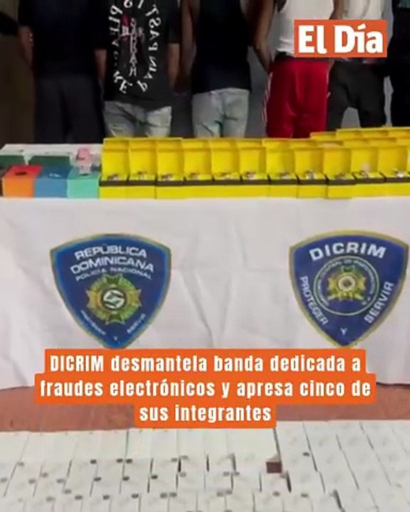 DICRIM desmantela banda dedicada a fraudes electrónicos y apresa cinco de sus integrantes