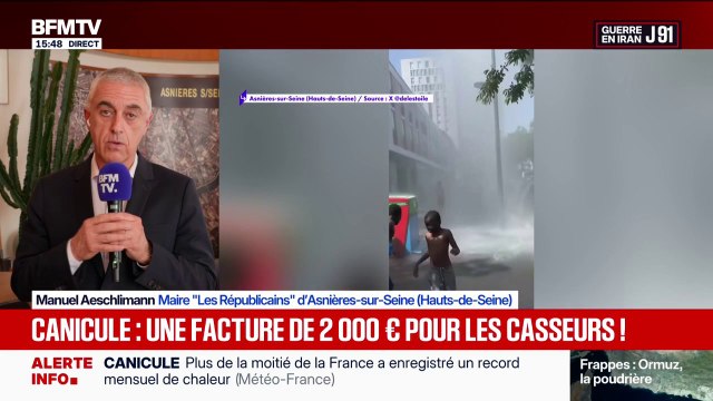 Bouches à incendie vandalisées: On est à 2000 euros de préjudice , déplore le maire d'Asnières-sur-Seine