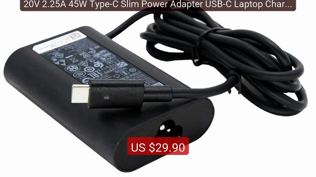 20V 2.25A 45W Type-C Slim Power Adapter USB-C Laptop Charger For De... Top Rated 2026 | Buy Now!
