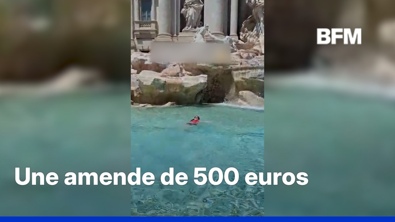 Cette touriste paraguayenne bannie à vie de la fontaine de Trévi à Rome après s'être baignée dedans