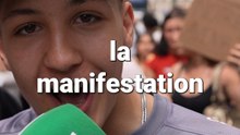 Manifestation d'étudiants à Namur