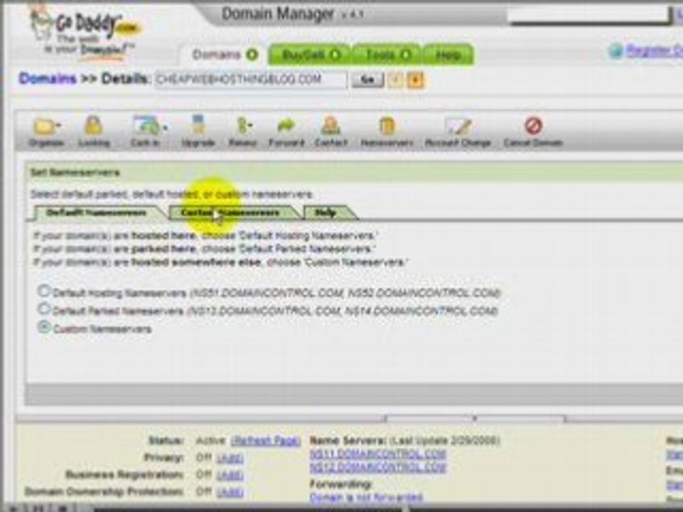 Link Domain Name Server (DNS) to Hosting, Hostgator