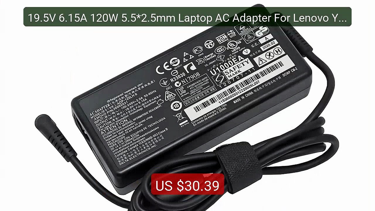 19.5V 6.15A 120W 5.5*2.5mm Laptop AC Adapter For Lenovo Y460 ... -- Amazing Value 2026 | Must Have!