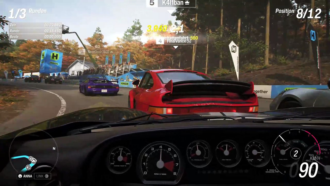 Forza Horizon 6: ein komplettes Cockpitrennen mit der Driftkamera