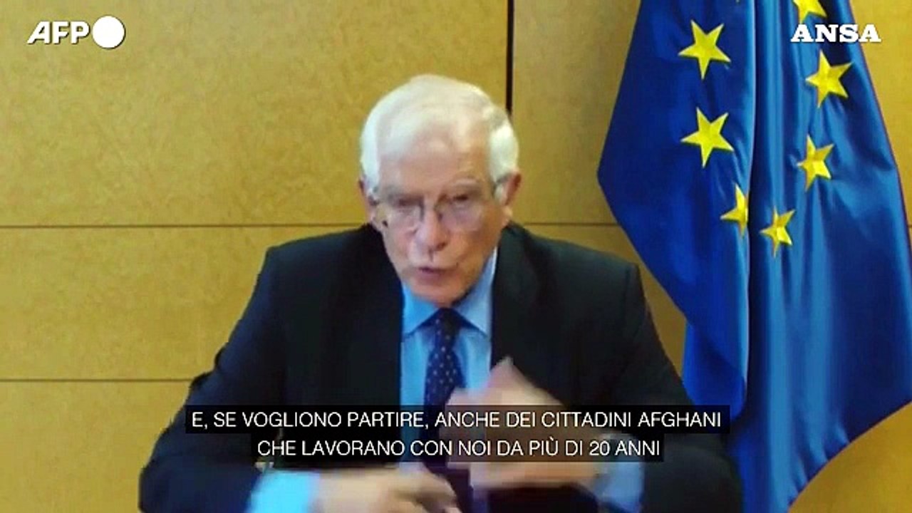 Afghanistan, Borrell: "Dobbiamo riconoscere che sono stati commessi errori"