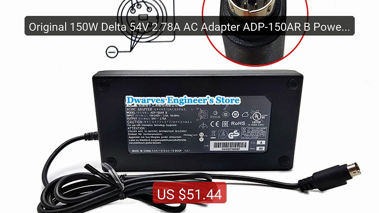 Original 150W Delta 54V 2.78A AC Adapter ADP-150AR B Power Supply ... -- Best Deal 2026 | Shop Now!
