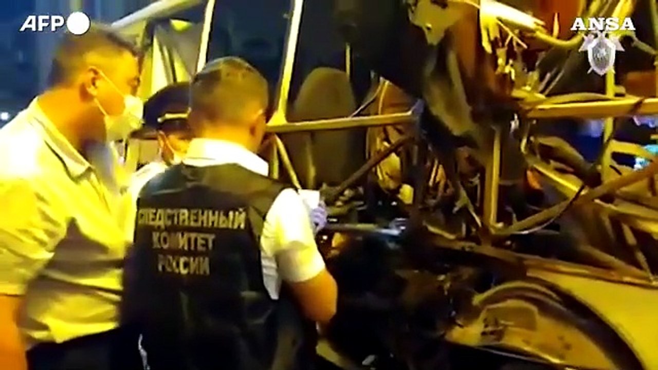 Russia, due morti e 16 feriti per l'esplosione di un autobus a Voronezh