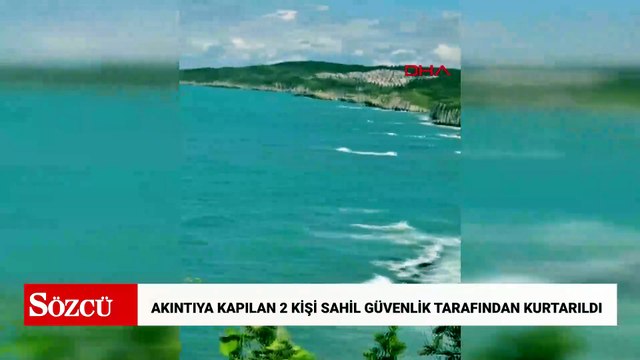 Şile’de akıntıya kapılan 2 kişi Sahil Güvenlik tarafından kurtarıldı