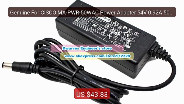 Genuine For CISCO MA-PWR-50WAC Power Adapter 54V 0.92A 50W 640-5301... Top Rated 2026 | Buy Now!
