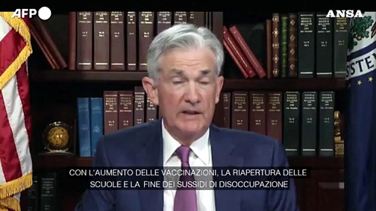 Powell "Variante Delta non preoccupa, il lavoro sta ripartendo"