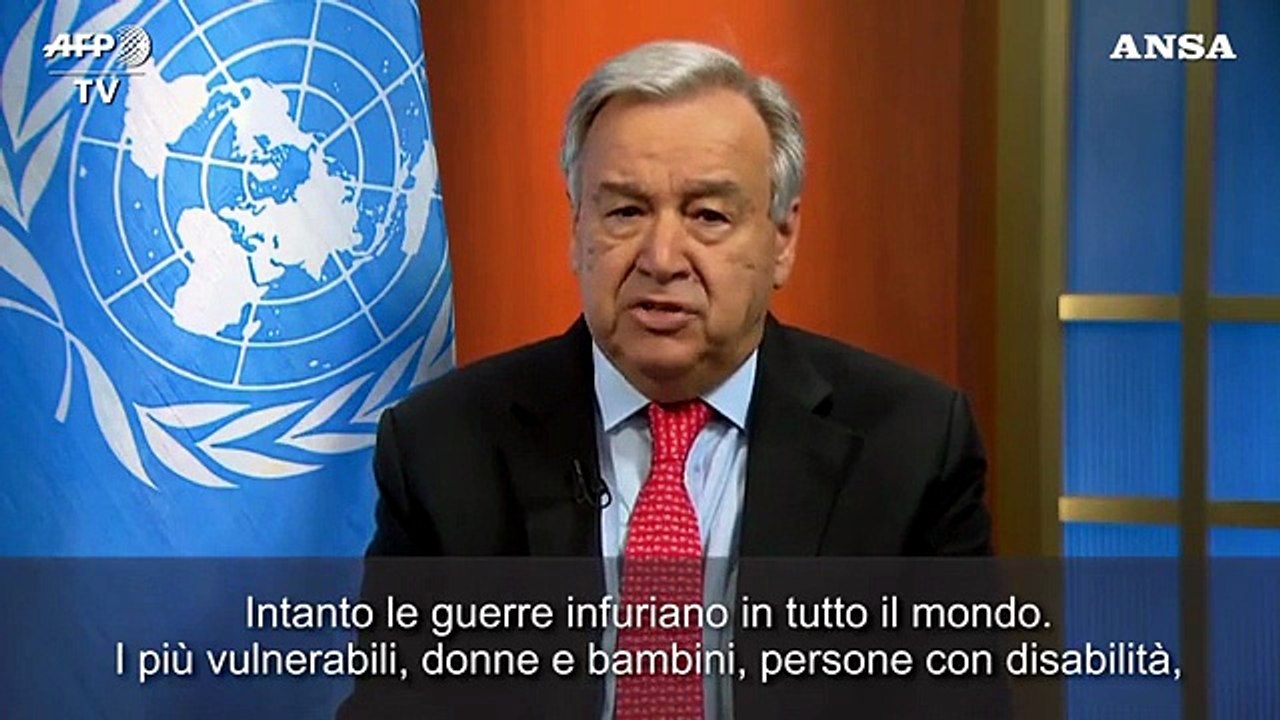 Coronavirus, l'Onu chiede un cessate il fuoco mondiale e immediato