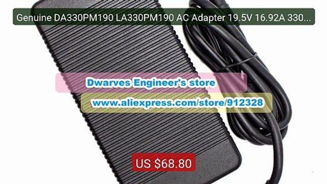 Genuine DA330PM190 LA330PM190 AC Adapter 19.5V 16.92A 330W for DEL... Best Deal 2026 | Shop Now!