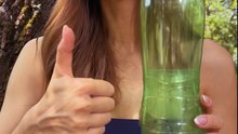 She transforms a plastic bottle into an essential survival tool