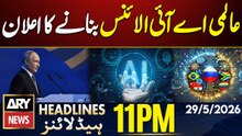 Putin Announces International AI Alliance | ARY News 11 PM Headlines - 29 May 2026
