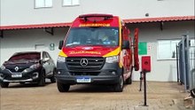 Bombeiros atendem vítima de acidente de trabalho na BR-277
