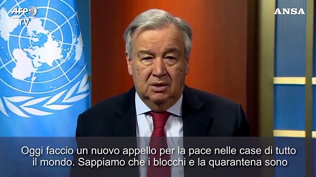Coronavirus, l'appello di Guterres contro la violenza domestica