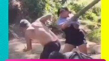 ¡Los cachó juntos! Mujer enfrenta a su esposo y a la amante y desata el caos