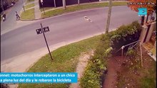 Gonnet: motochorros interceptaron a un chico a plena luz del día y le robaron la bicicleta