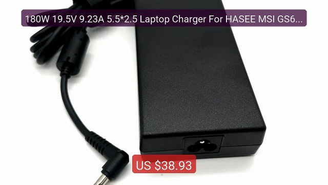 180W 19.5V 9.23A 5.5*2.5 Laptop Charger For HASEE MSI GS63 GS6... Hot Deal 2026 | Limited Offer!
